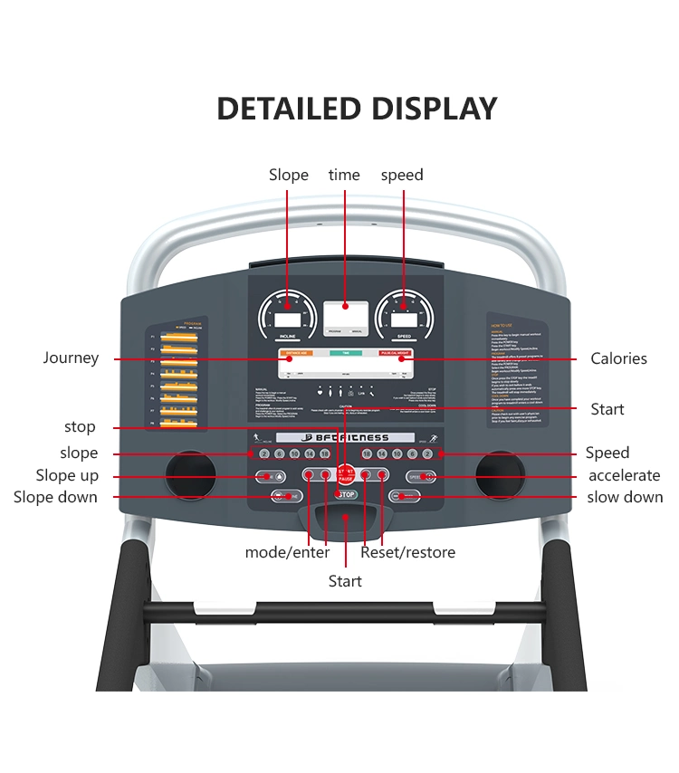 Commercial Motorized Treadmill Easy Installment Treadmill for Healthmate Treadmill (BCT-07)