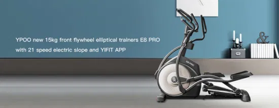 Ypoo Nuova attrezzatura cardio fitness Cross Trainer ellittica E8 Migliore ellittica magnetica per palestra con APP Yifit